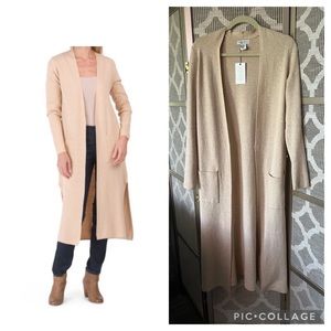 Long cotton duster cardigan XS